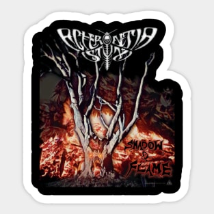 Acherontia Styx - Shadow & Flame T Shirt (New Logo) Sticker